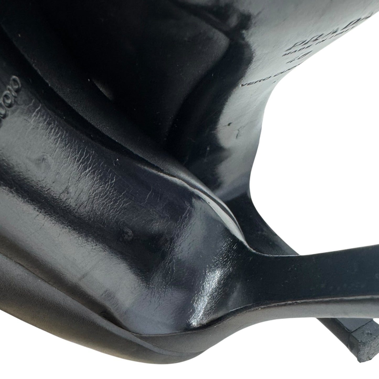 Heels Shoes Luxury Designer By Prada In Black, Size: 10 (IT 40)