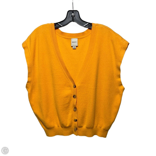 Vest Sweater By Maeve In Orange, Size: M