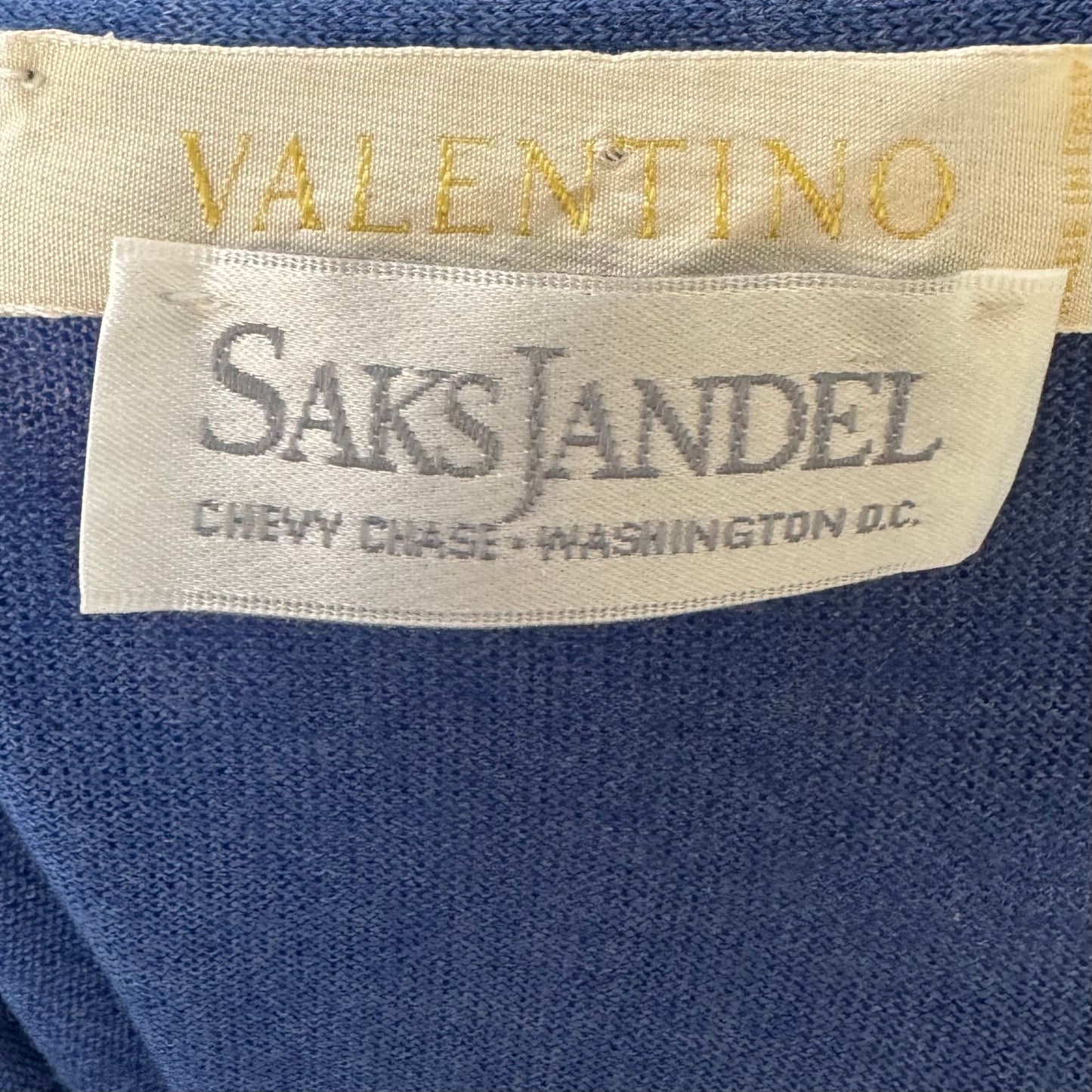 Cashmere Blend Knit Lace Camisole Luxury Designer By Valentino-Garavani In Blue, Size: L