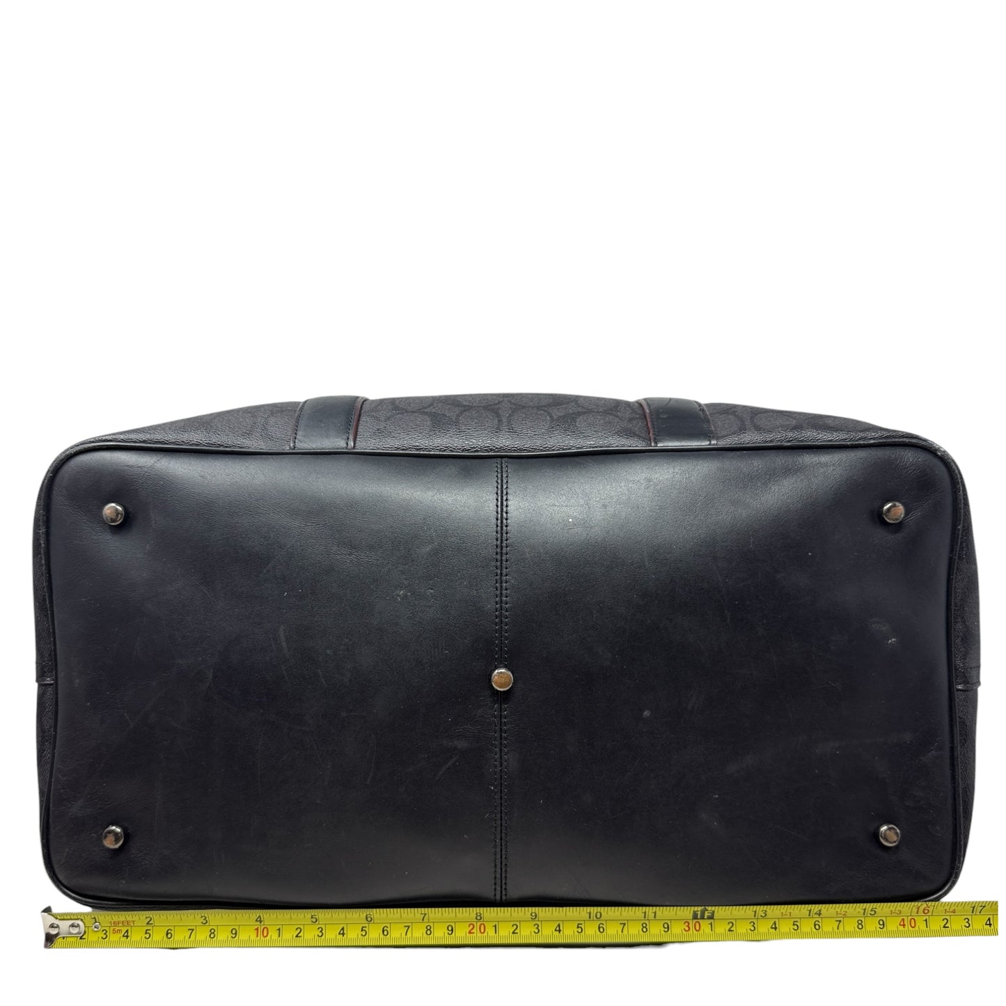 Voyager Duffel Travel Bag Designer By Coach, Size: Medium