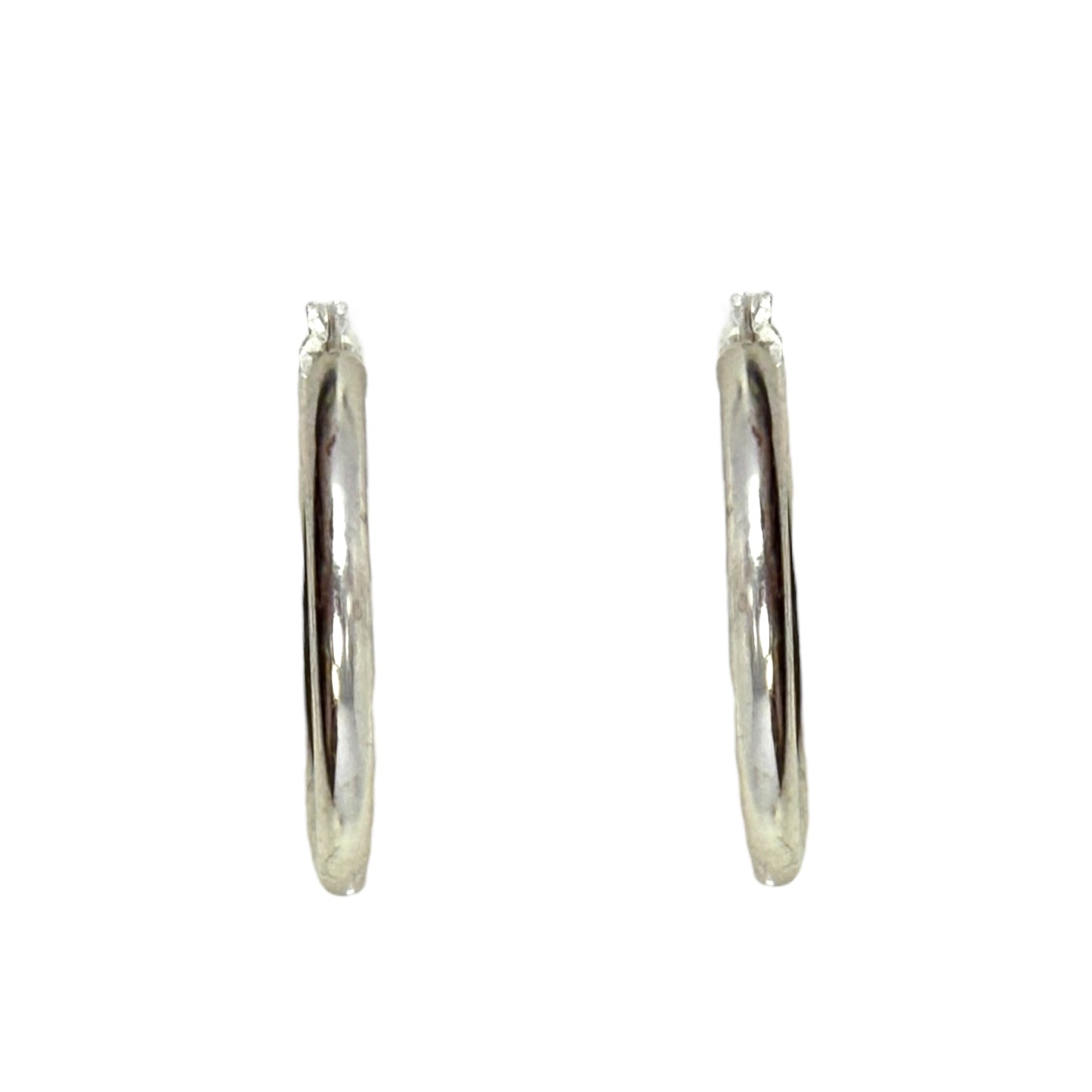 Medium Sterling Silver Hoop Earrings