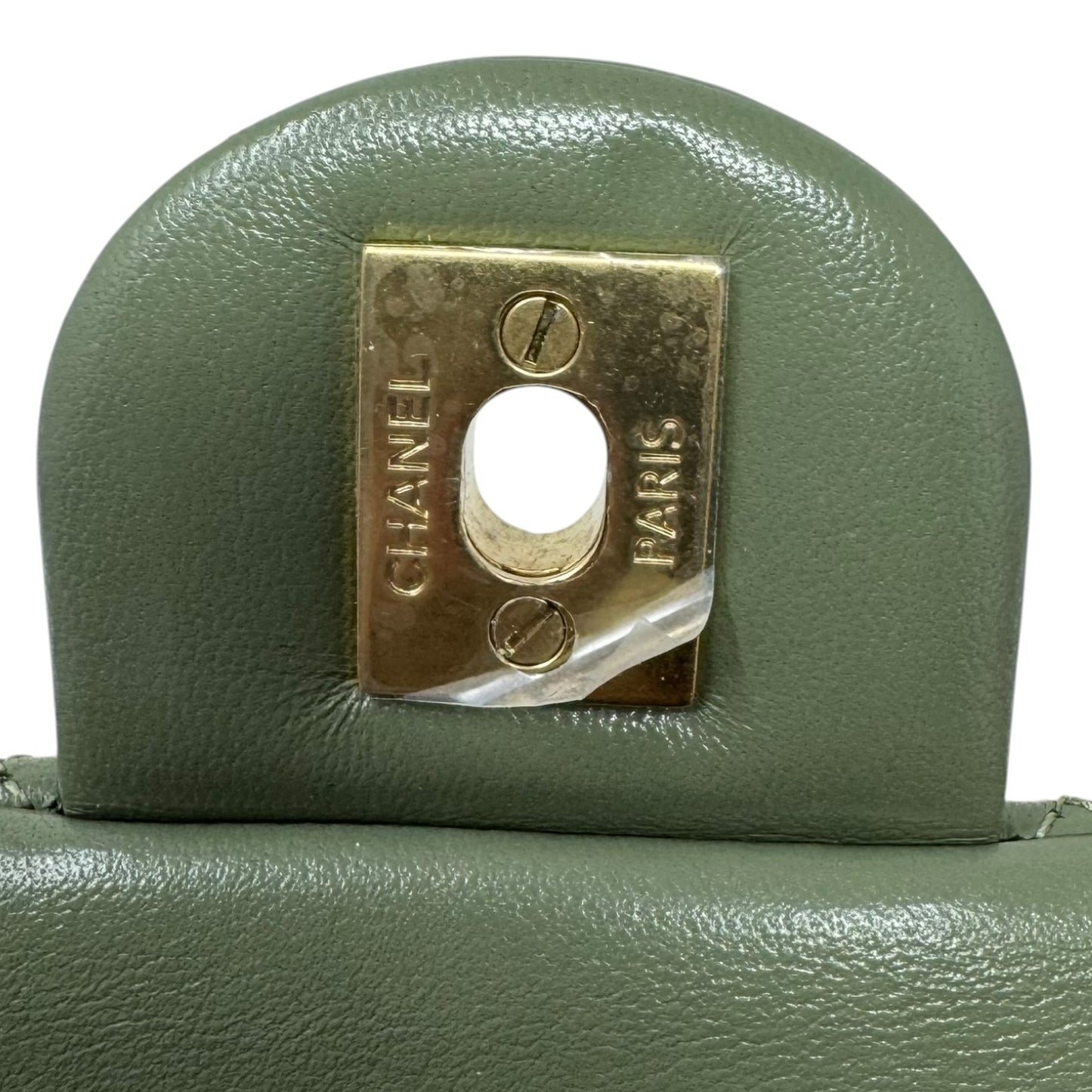 Quilted Lambskin Pearl Crush Mini Flap Handbag Luxury Designer By Chanel, Size: Small