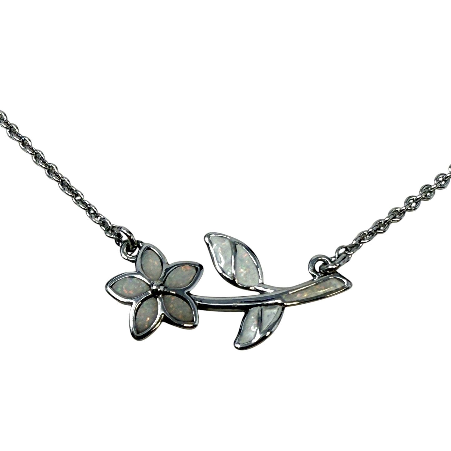 Mother Of Pearl Floral Pendant Necklace Designer By Coach