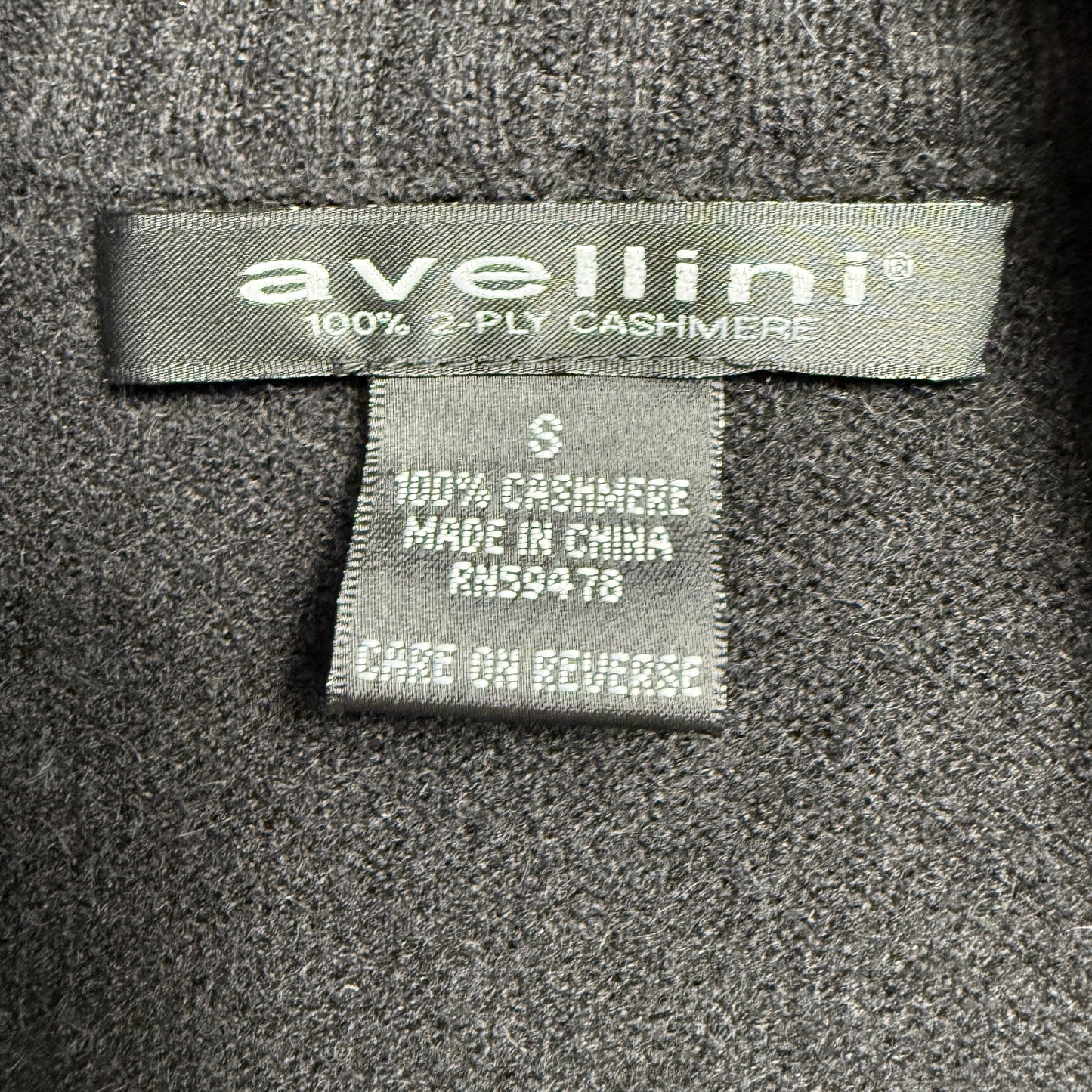 Sweater Cardigan Cashmere By Avellini In Black, Size: S