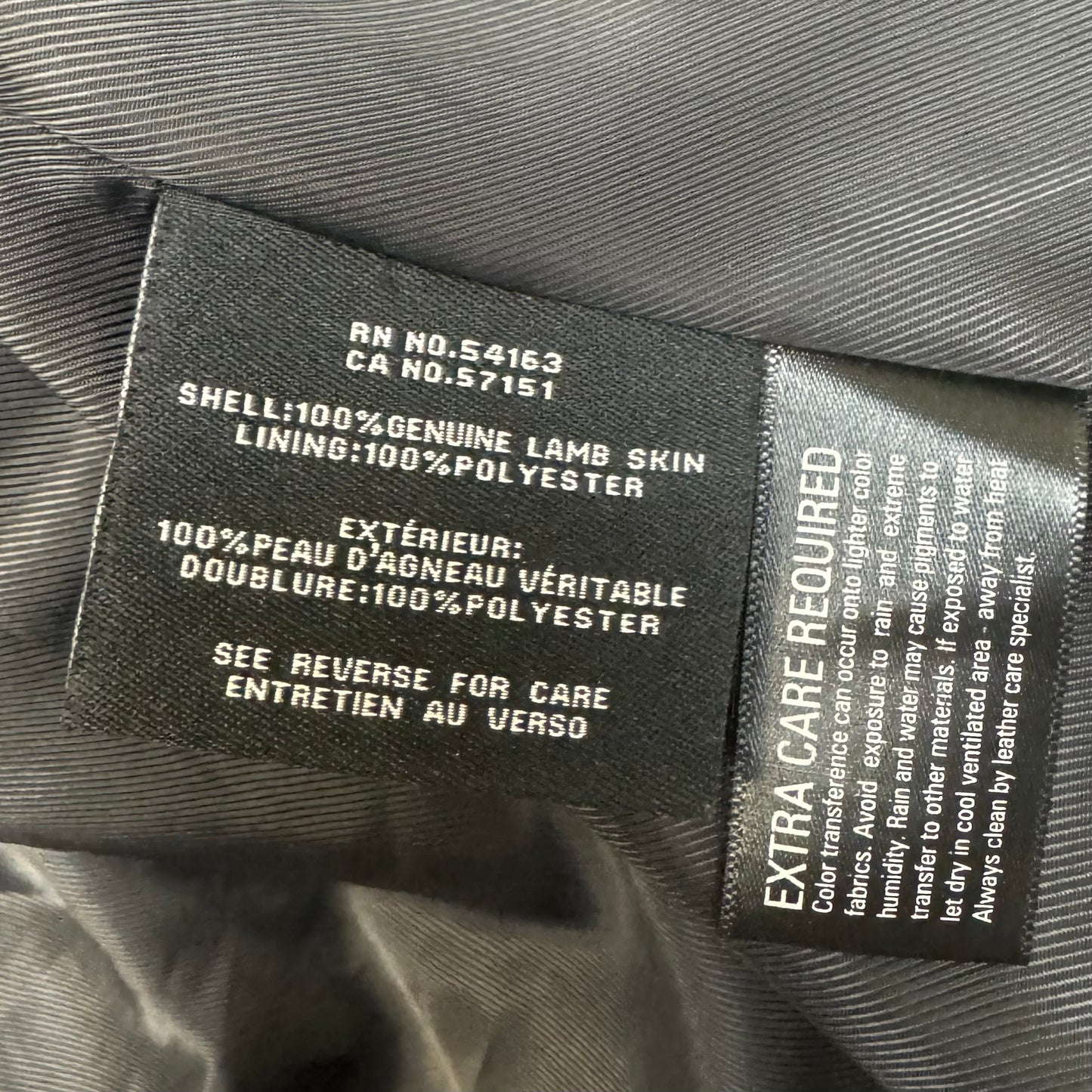 Jacket Leather By Cole-haan In Black, Size: M