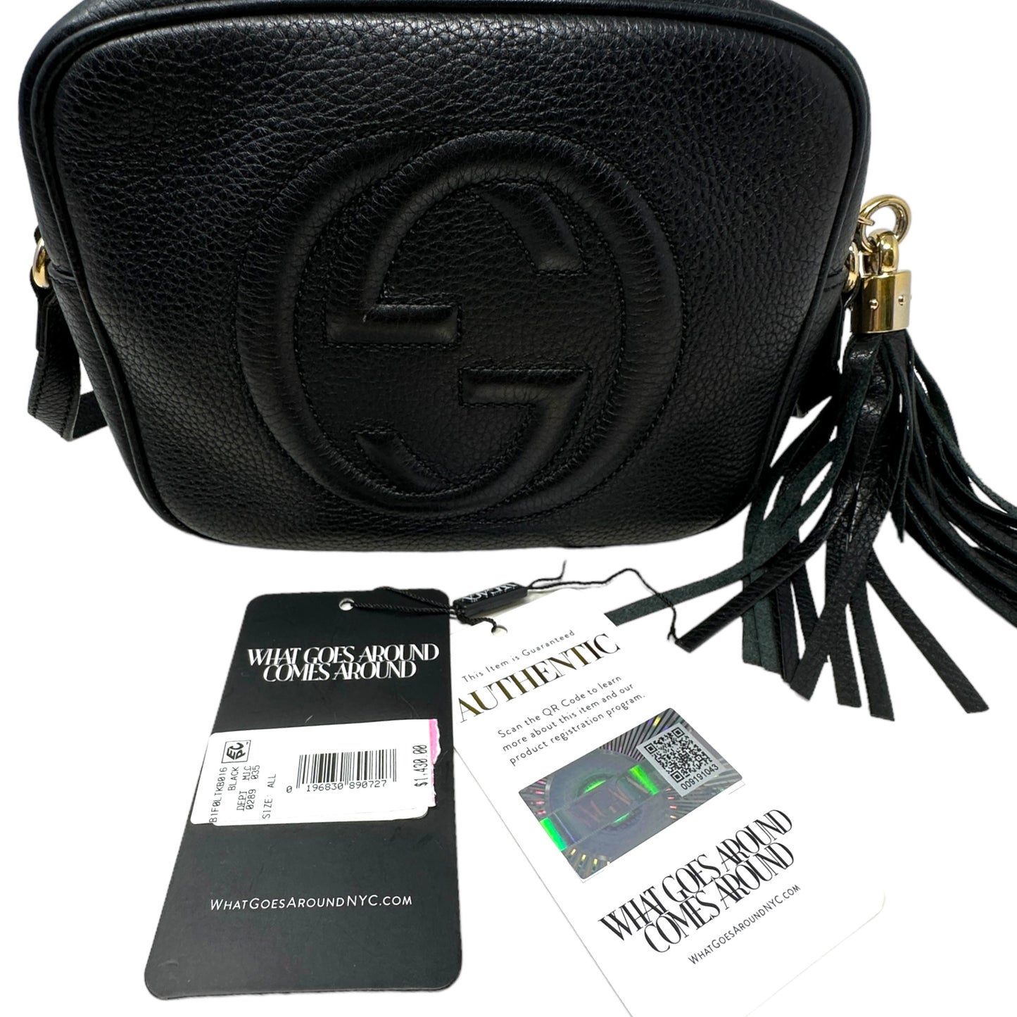 Soho Leather Disco Crossbody Bag Luxury Designer By Gucci, Size: Medium