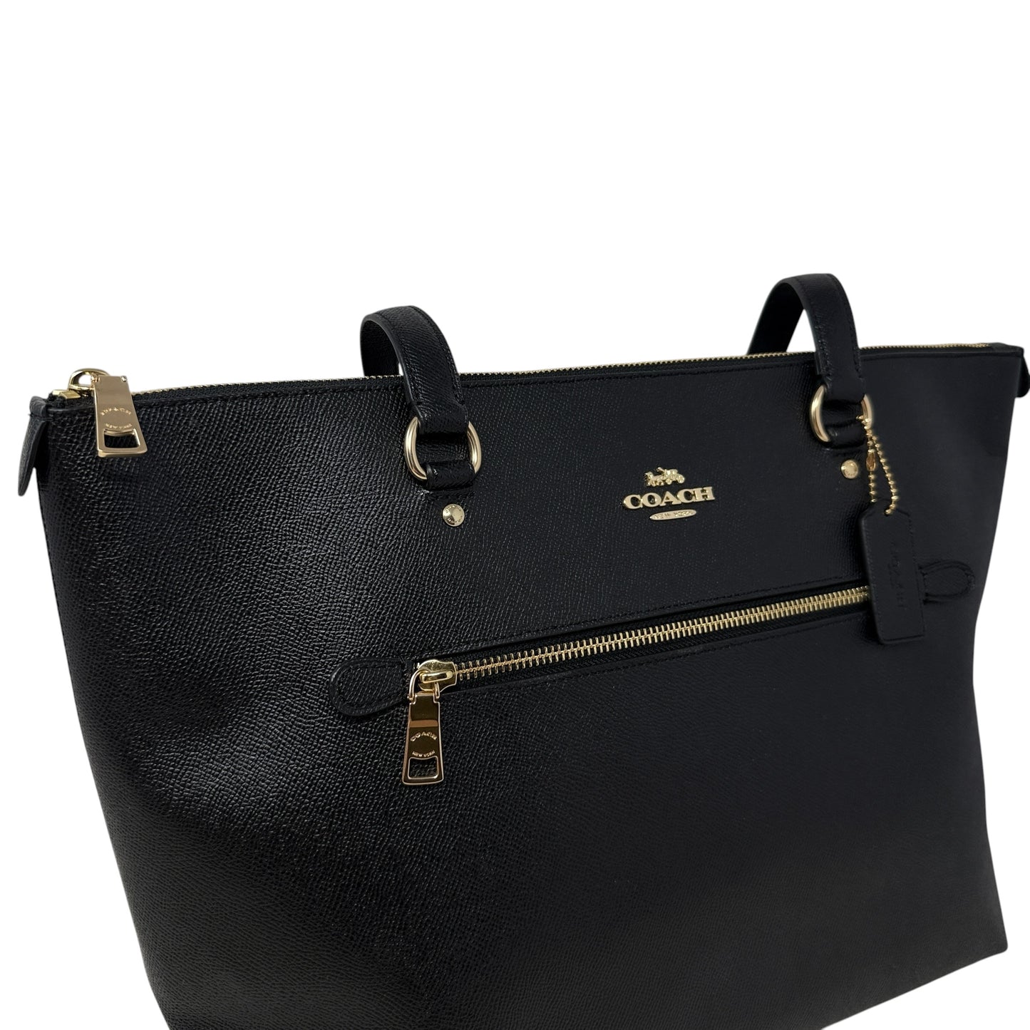 Crossgrain Leather Gallery Tote Designer By Coach, Size: Medium