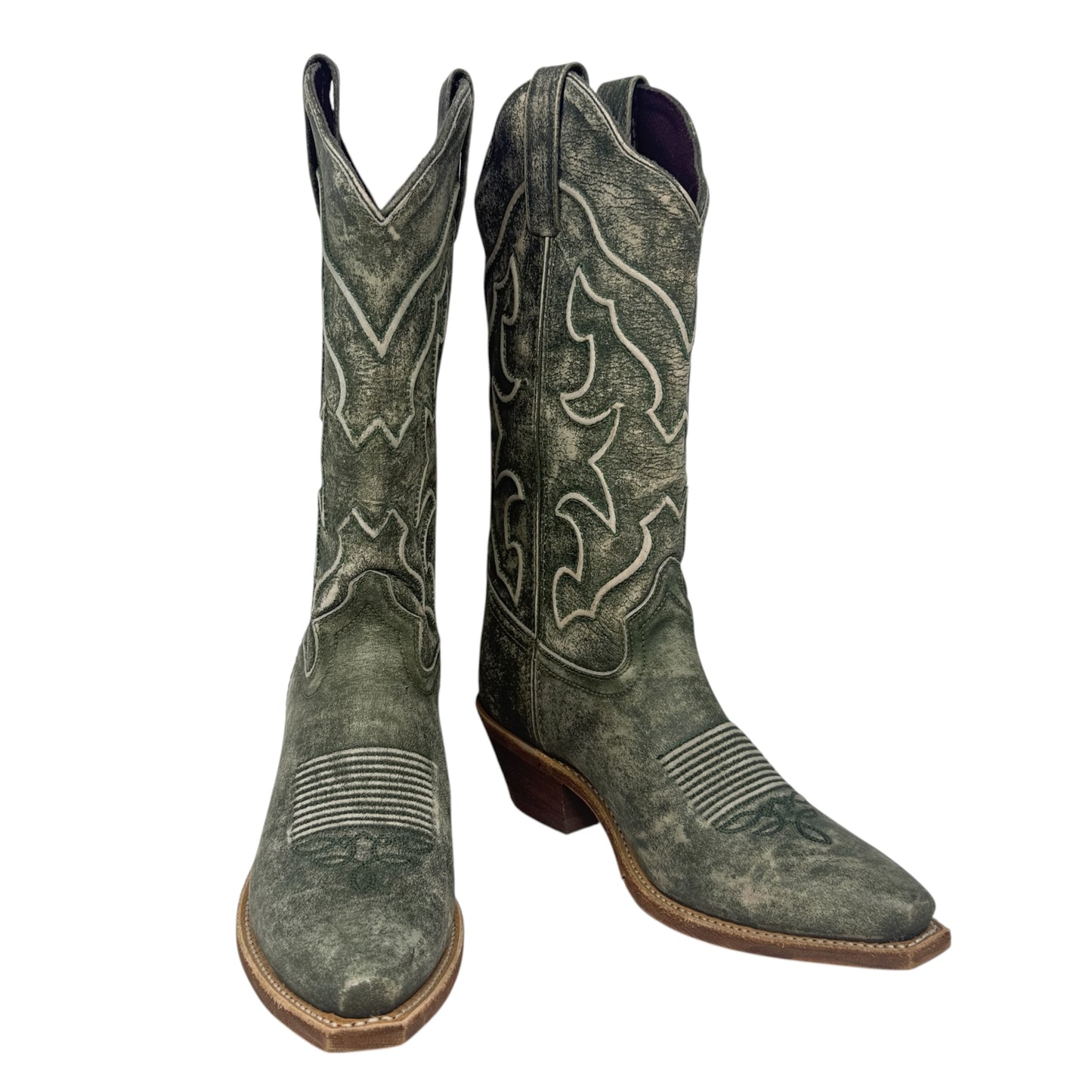 Reva Western Boots By Laredo In Green, Size: 8