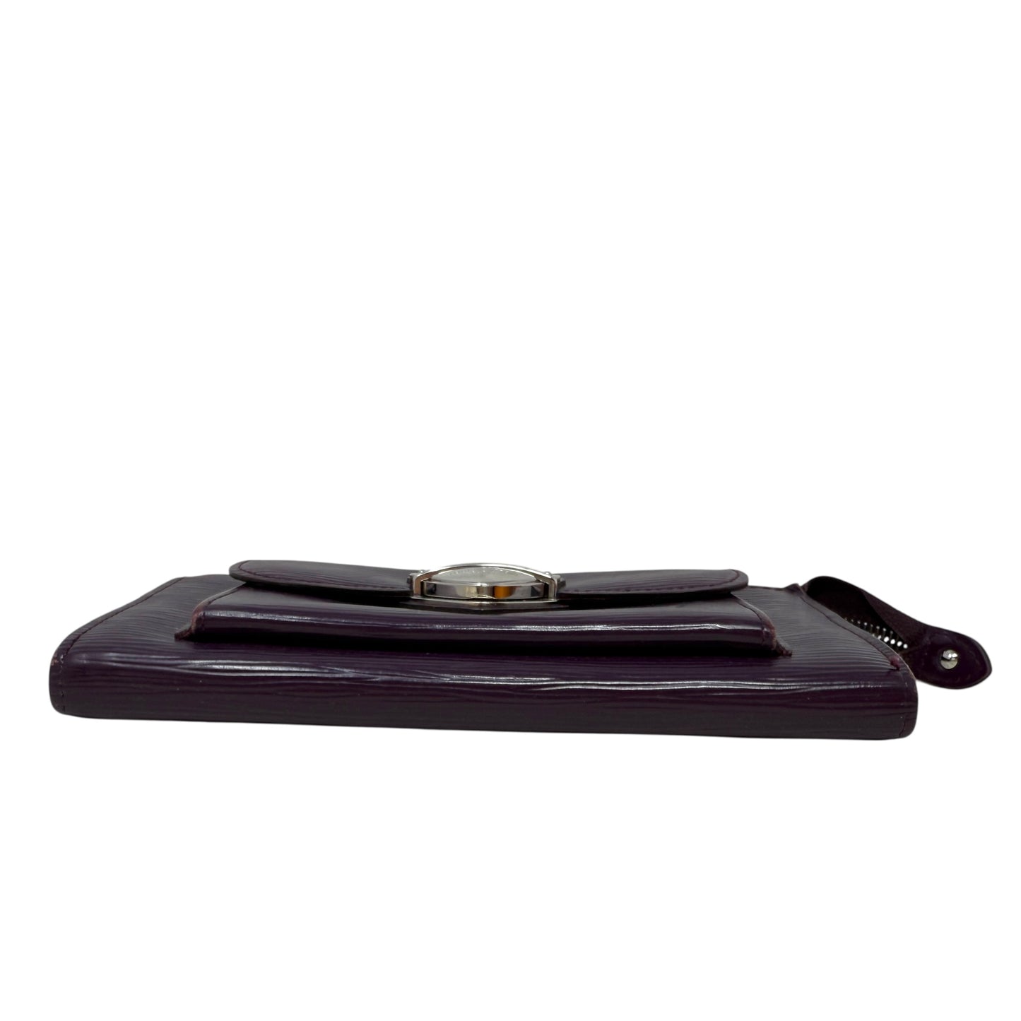 Astrid Wallet Luxury Designer By Louis Vuitton, In Cassis Epi Leather Size: Large