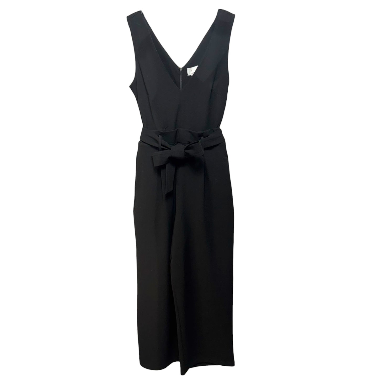 Cathy Structured Cropped Jumpsuit By Anthropologie In Black, Size: XS