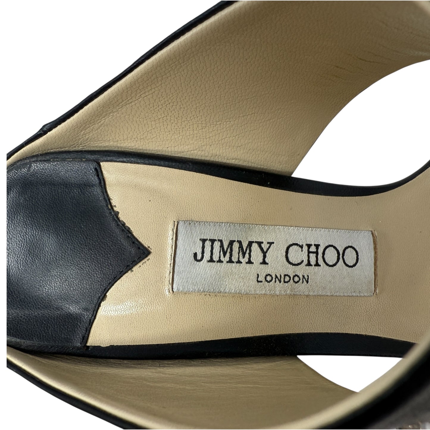 Matty Silver Studded Black Leather Mules Luxury Designer By Jimmy Choo In Black, Size: US 8/IT 38