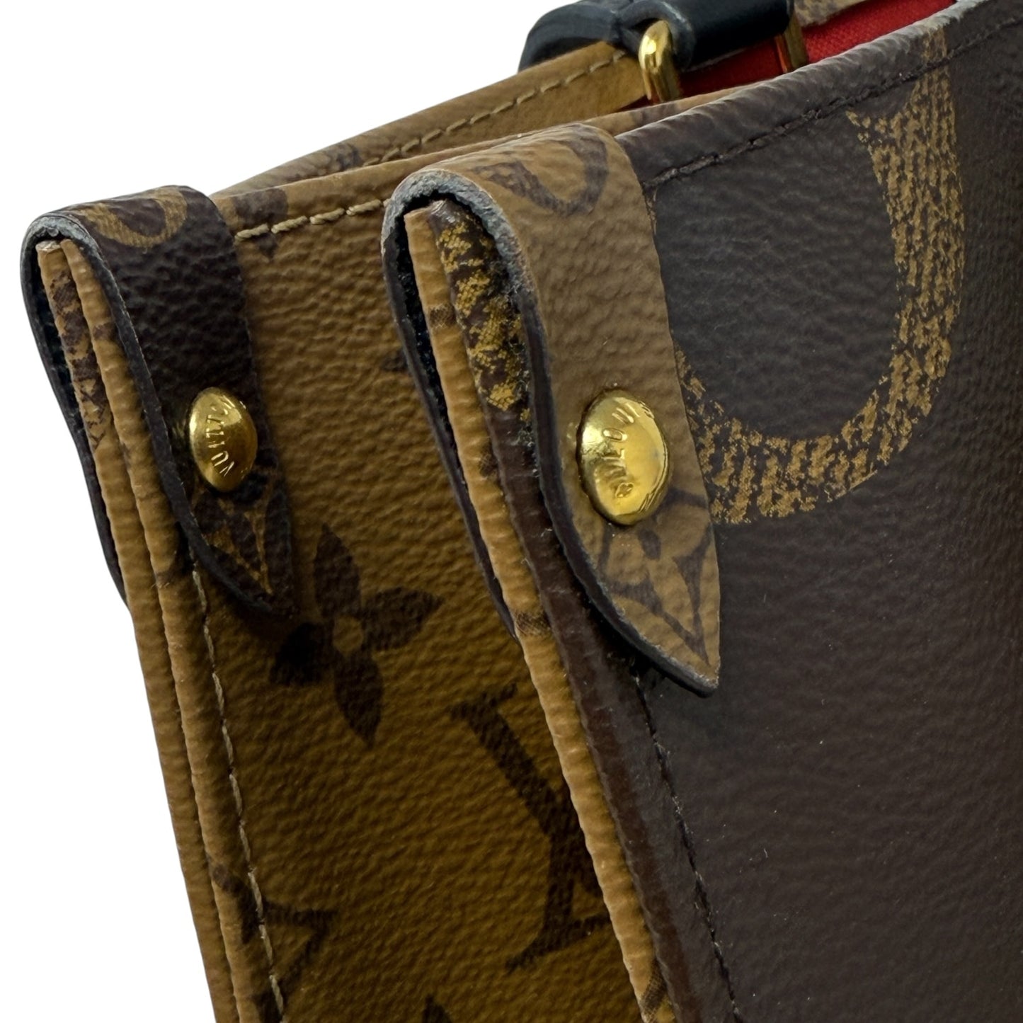 2022 On The Go Tote MM In Giant Monogram Canvas Luxury Designer By Louis Vuitton, Size: Medium