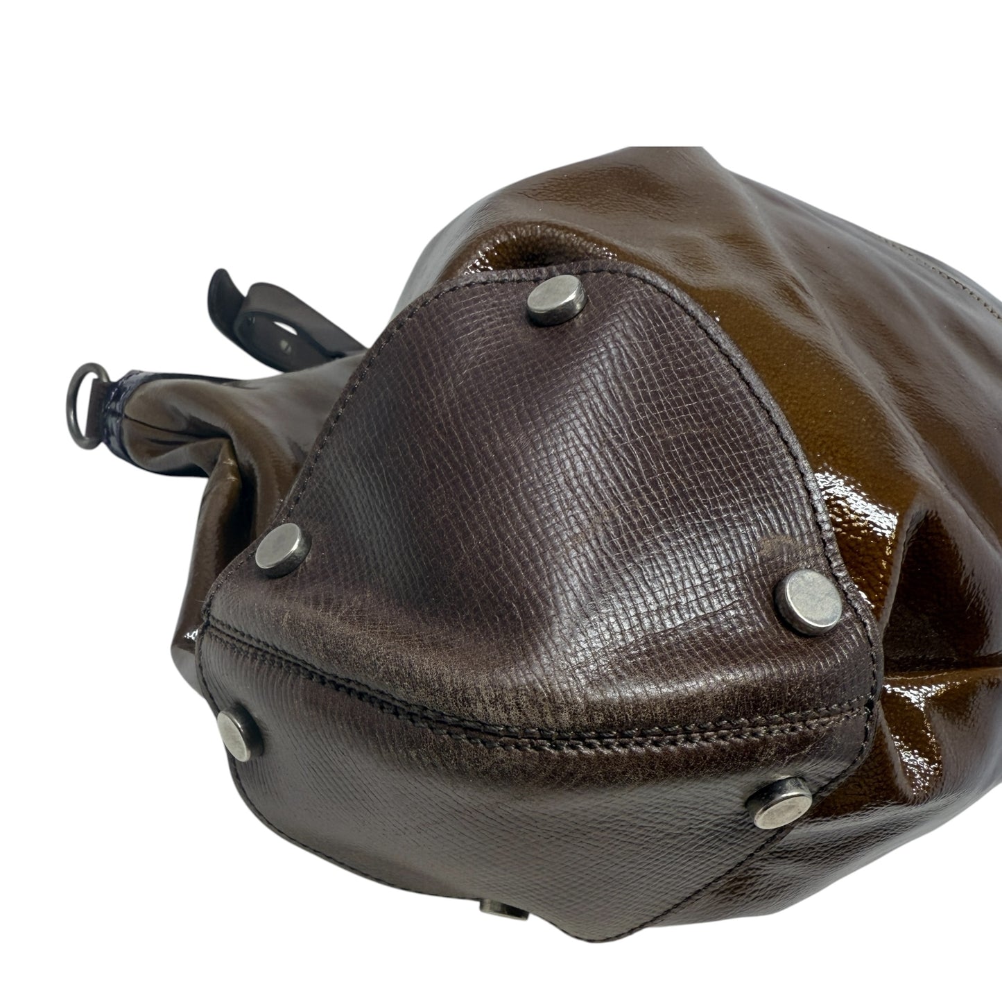 Patent Leather Balloon Bag Designer By Marni, Size: Large