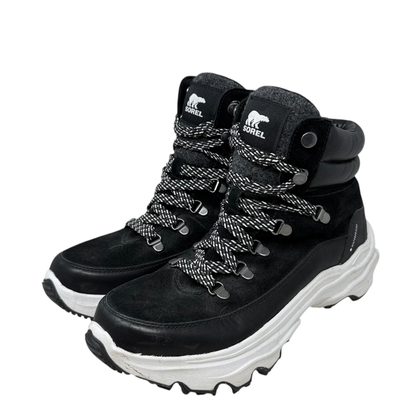 Kinetic Breakthru Conquest Waterproof Lace-Up Sneaker Boots By Sorel In Black, Size: 10.5