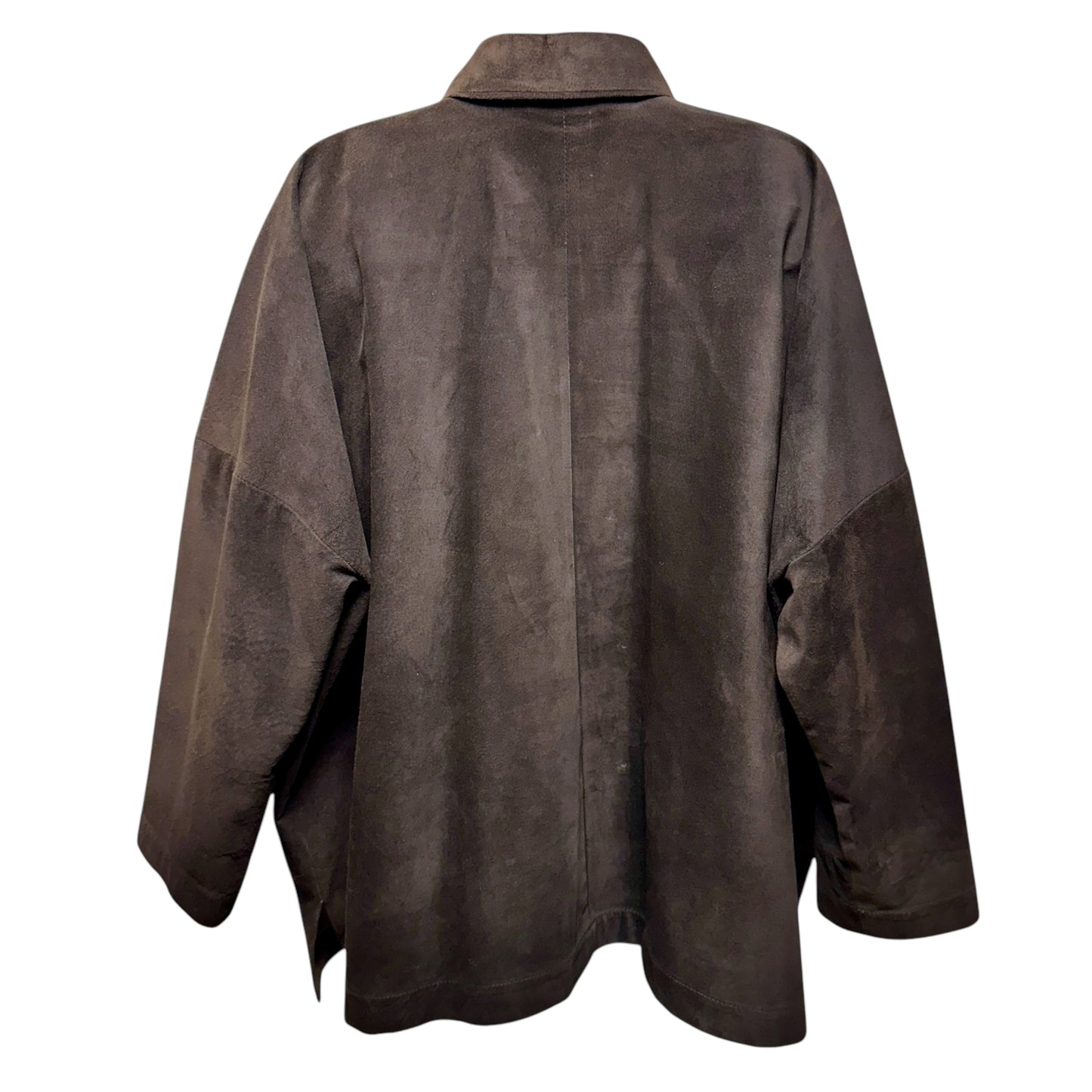 Leather Shirt Jacket By Eskandar In Bitter Size: US 6-8/EU 0