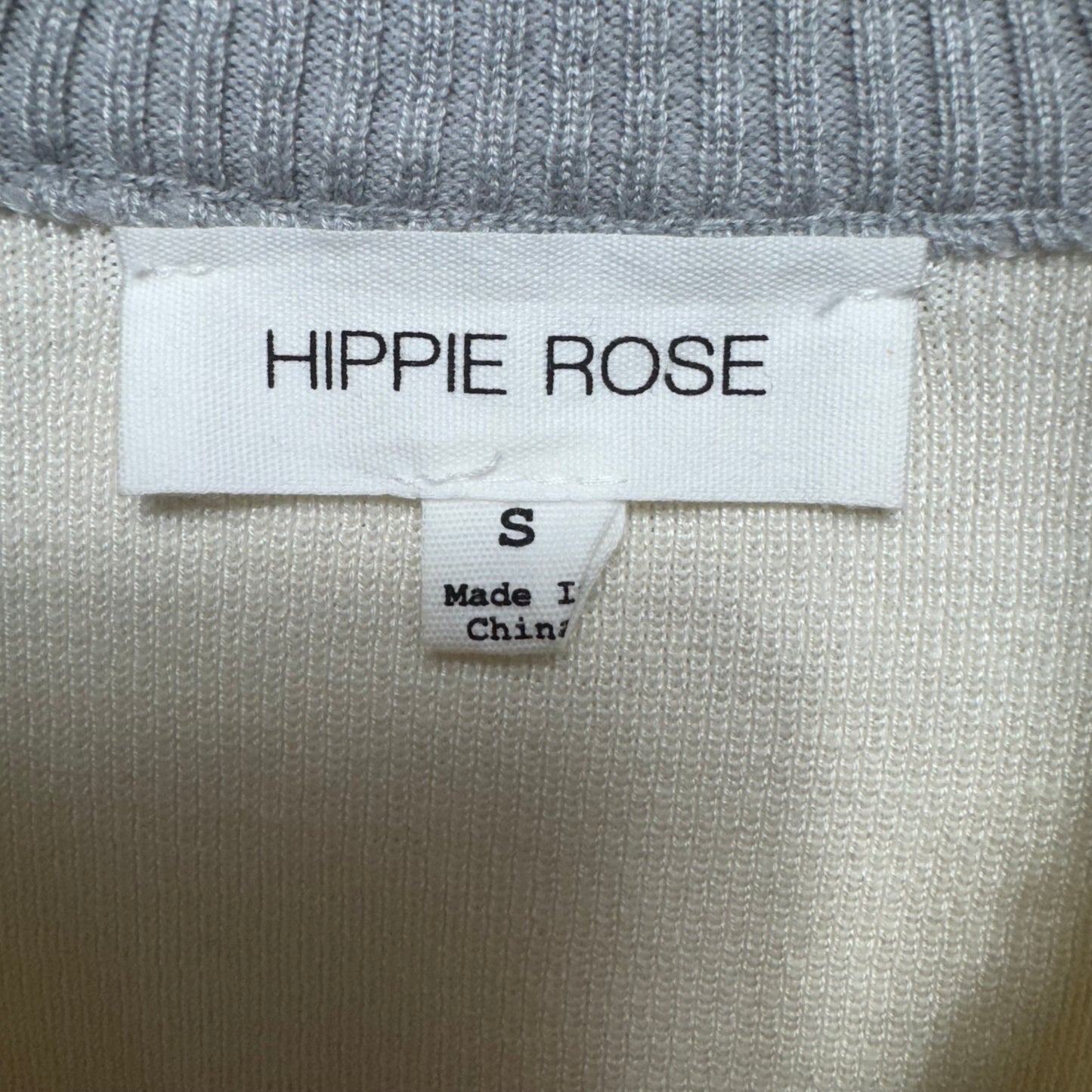 Lounge Set Pants By Hippie Rose In Cream & Grey, Size: S