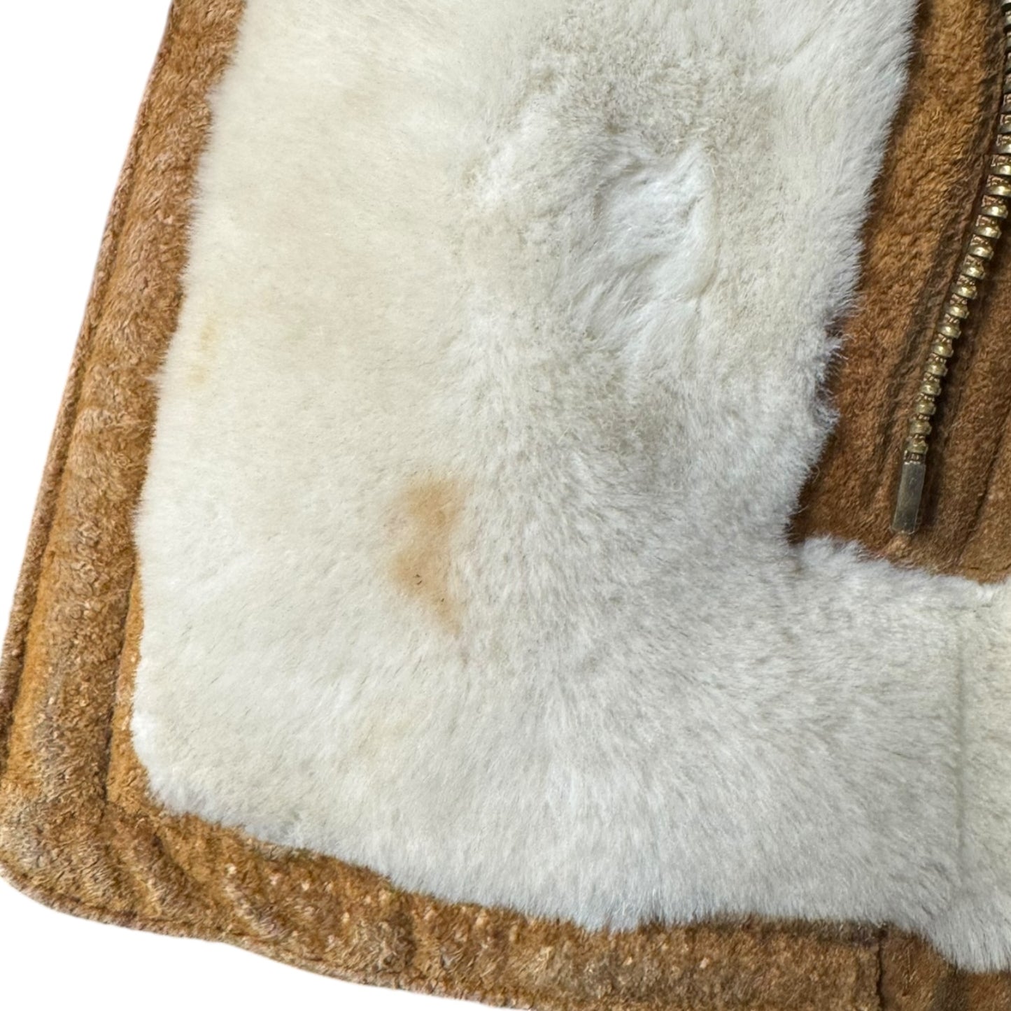 Suede Faux Fur Lined Hooded Coat By Gallery In Tan, Size: S