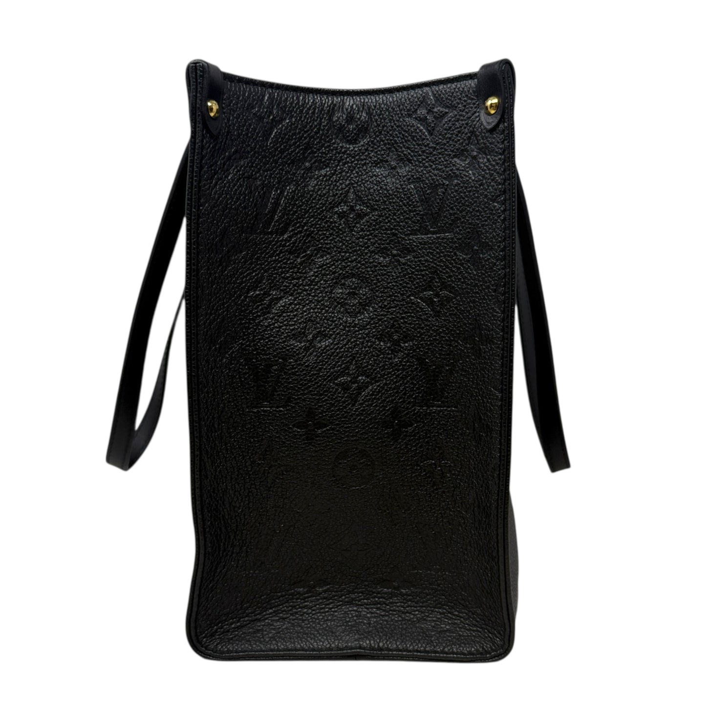Onthego MM Monogram Empreinte Leather Tote Luxury Designer By Louis Vuitton, Size: Large