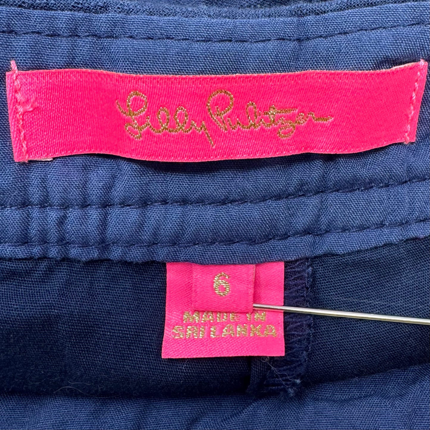 Skort Designer By Lilly Pulitzer In Navy, Size: 6