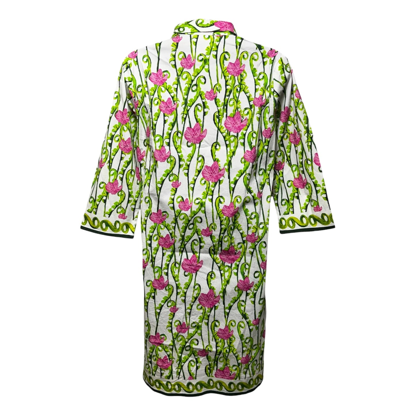 Blooming Shirt Dress By Bella Tu In Green Multi, Size: S