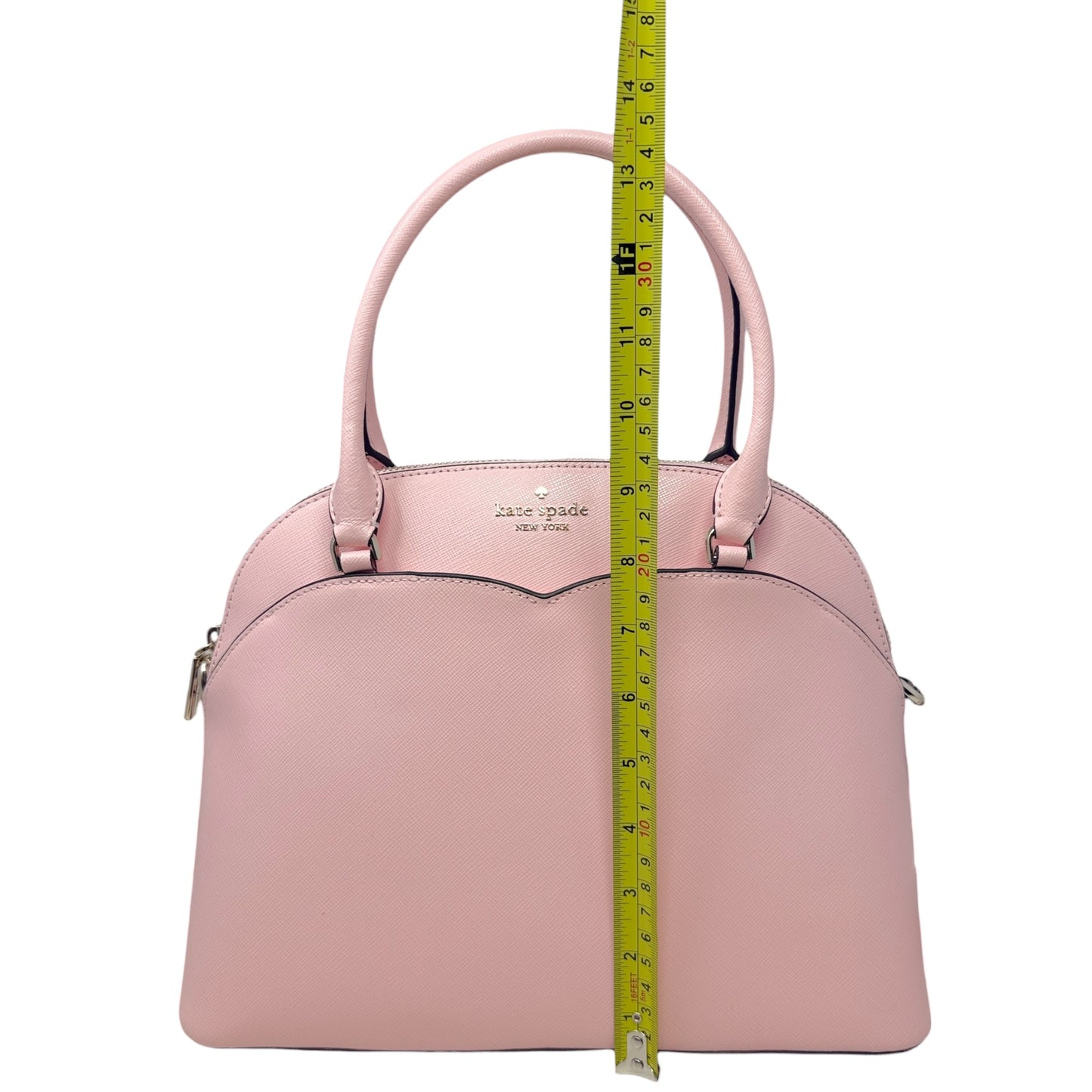 Payton Dome Saffiano Leather Satchel In Peony Pink Designer By Kate Spade, Size: Medium