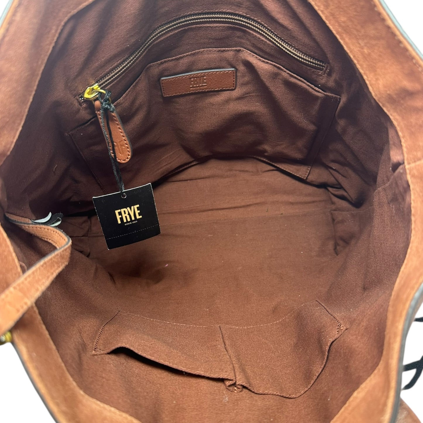 Leather Ring Tote Designer By Frye, Size: Large