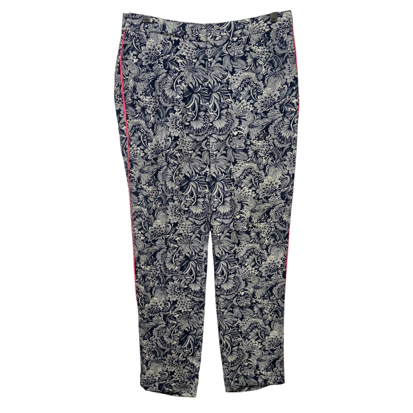 Pants Designer By Sandro In Blue & Cream, Size: 4