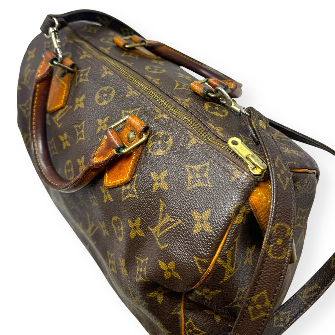 Vintage Speedy 30 Handbag Luxury Designer Louis Vuitton, Size Medium