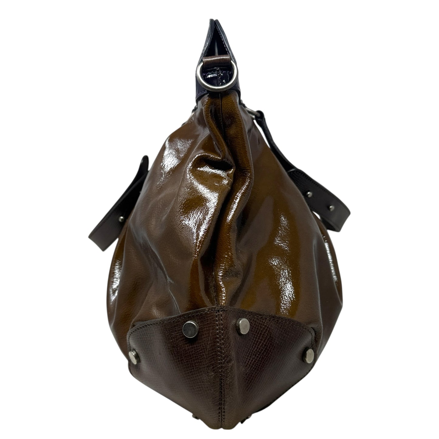 Patent Leather Balloon Bag Designer By Marni, Size: Large