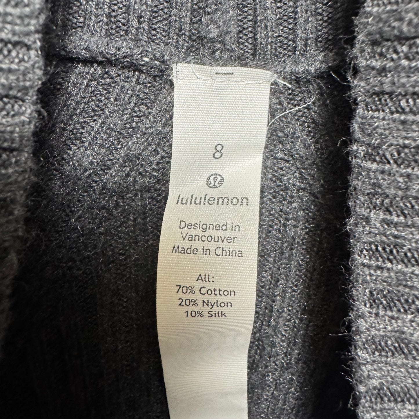 Dress Sweater By Lululemon In Grey, Size: 8