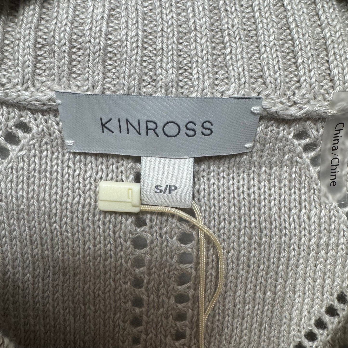 Linen Sweater By Kinross In Flax, Size: S