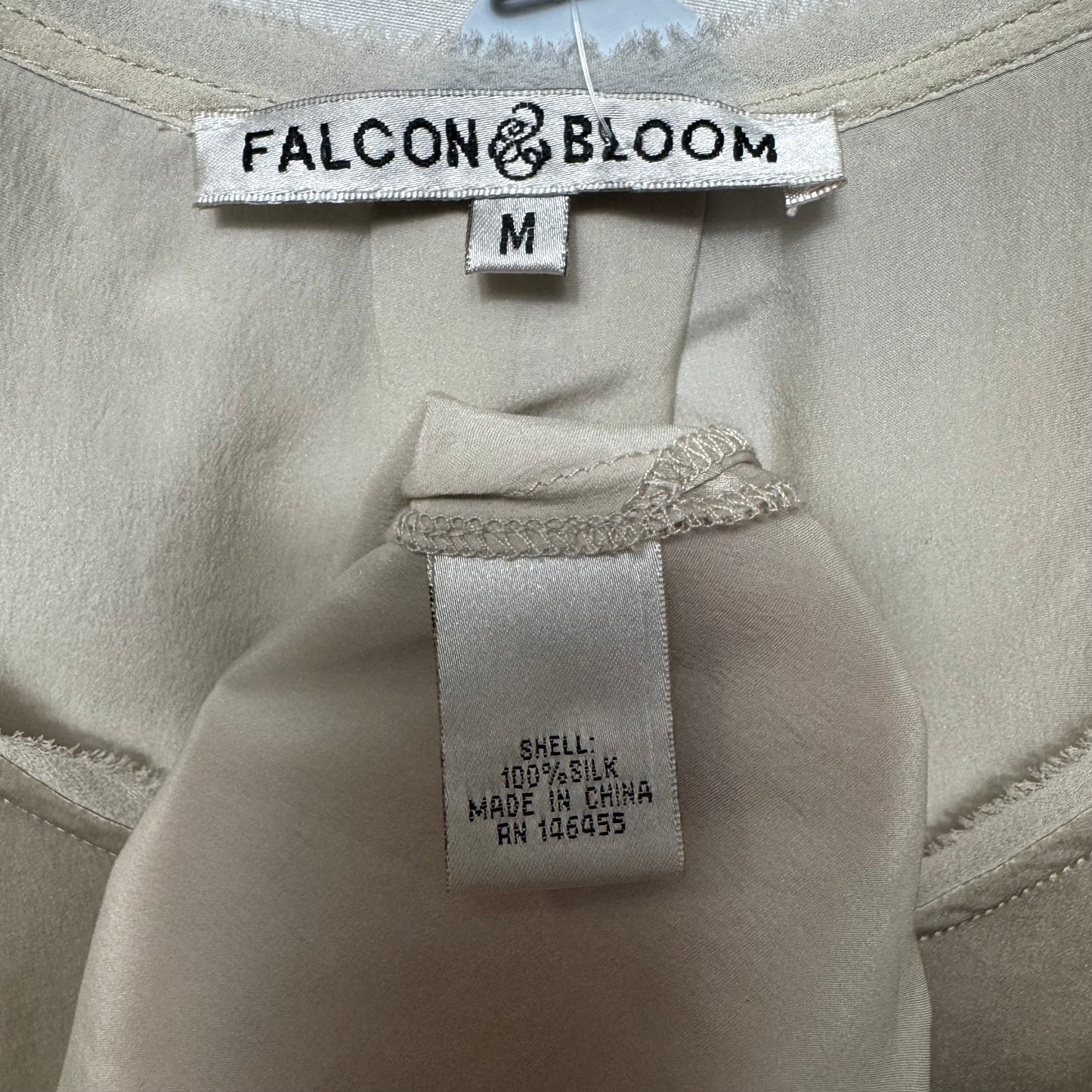 Top Sleeveless By falcon & bloom In Taupe, Size: M