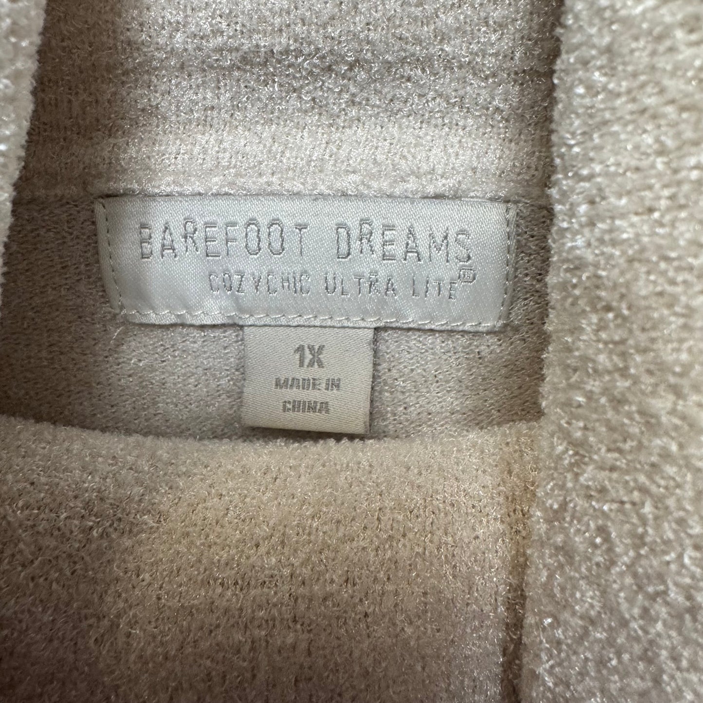 Cozy Chic Ultra Lite Coastal Cowl Neck Tunic By Barefoot Dreams In Cream, Size: 1X