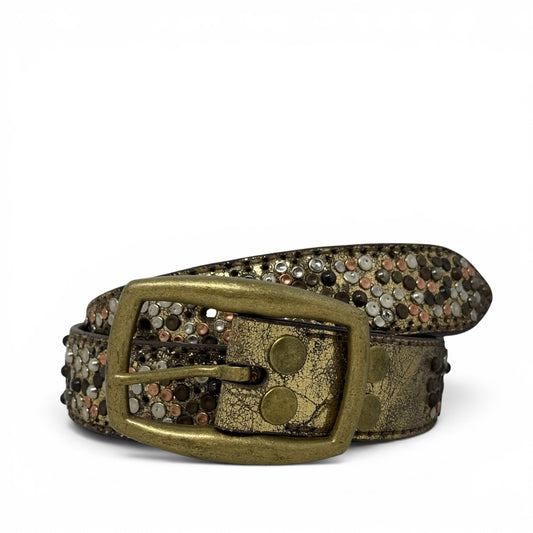 Deborah Embellished Leather Belt Designer By Frye, Size: Large
