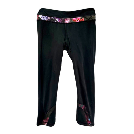 Run: Inspire Crop II *All Luxtreme By Lululemon In Black / Blooming Pixie Multi, Size: 6