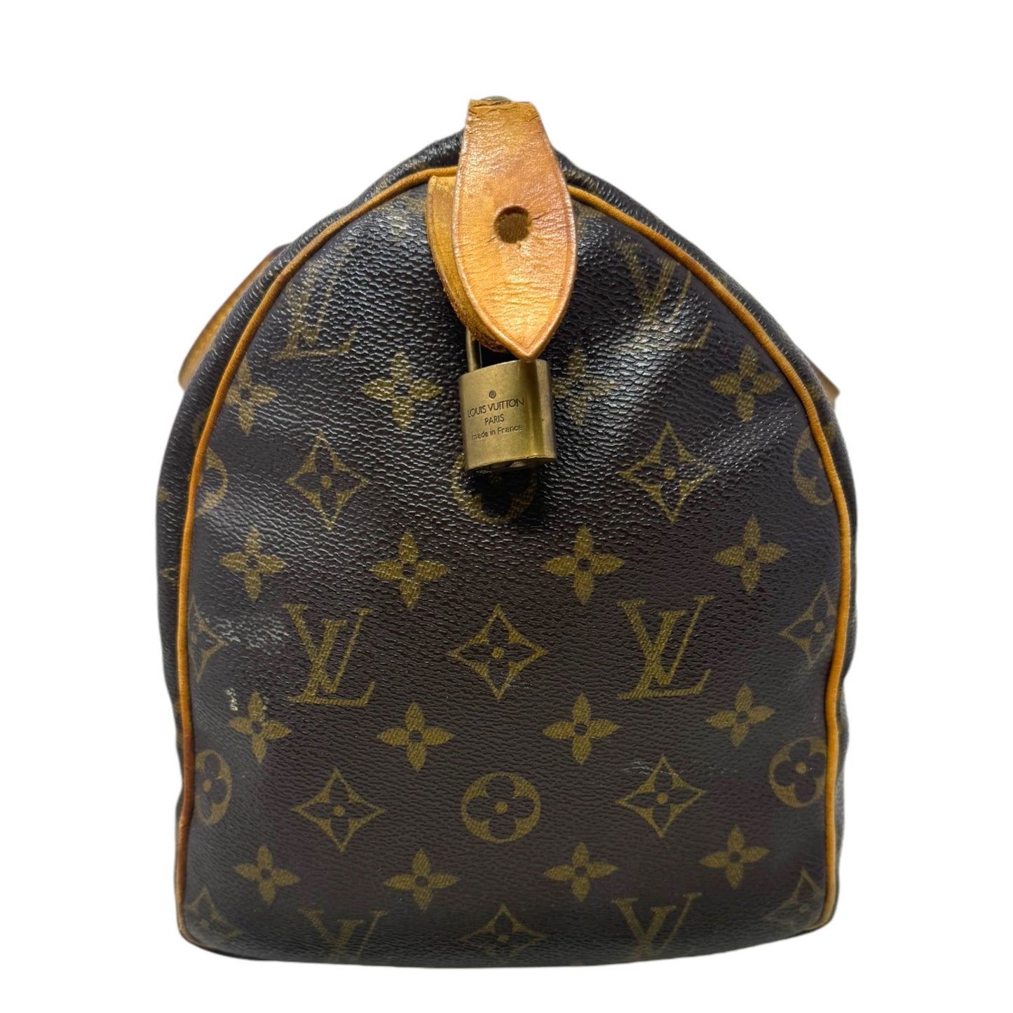 Speedy 30 Monogram Canvas Satchel Luxury Designer By Louis Vuitton, Size: Medium