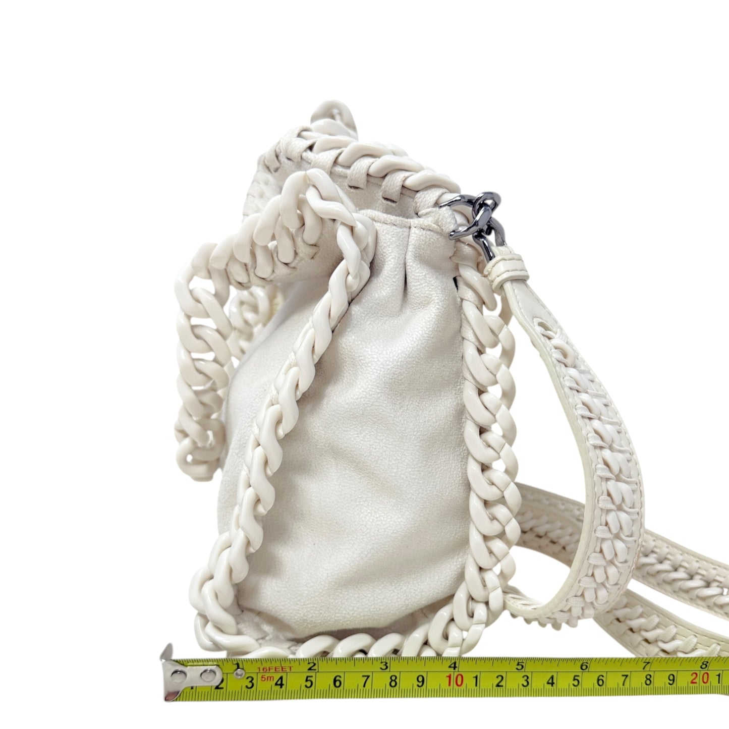 Falabella Candy Mini Shaggy Deer Vegan Leather Tote Luxury Designer By Stella Mccartney, Size: Medium