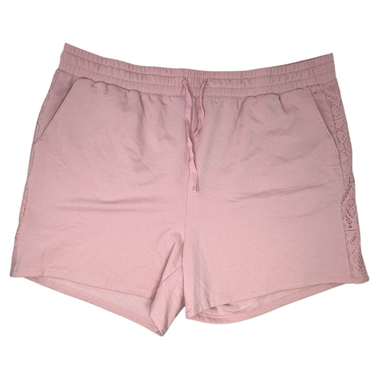 Pull On Super Soft Fleece Crochet Shorts By Torrid In Bleached Mauve, Size: 3x