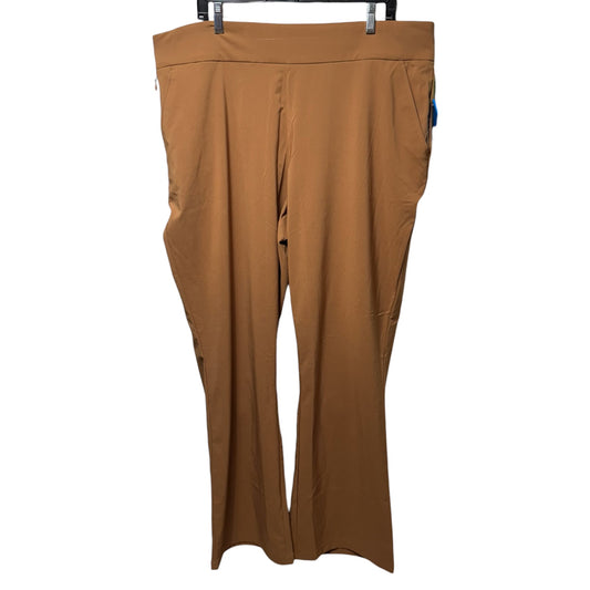 All seasons Boot Cut Athletic Pants By Columbia In Brown, Size: Xxl