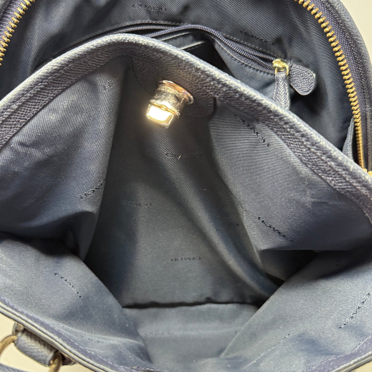 Prince Street Domed Satchel Designer By Coach, Size: Medium