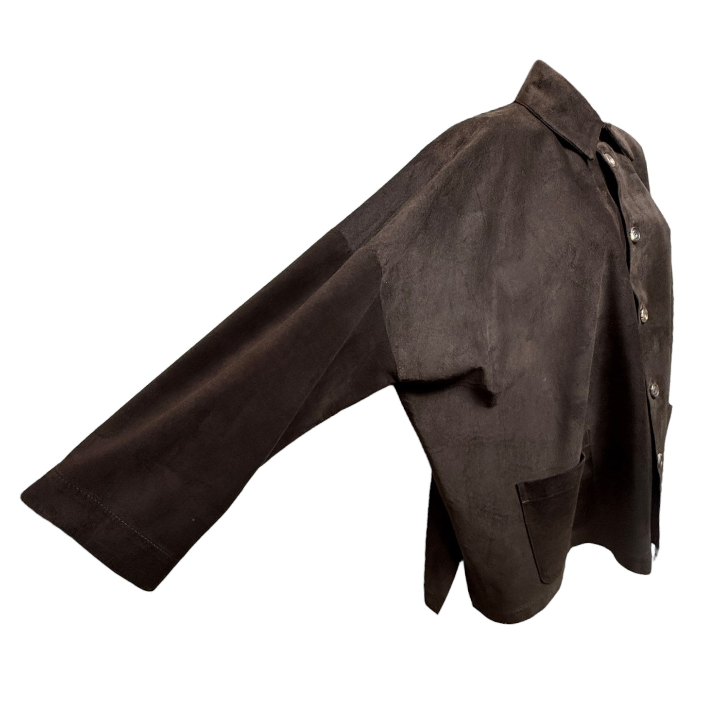 Leather Shirt Jacket By Eskandar In Bitter Size: US 6-8/EU 0