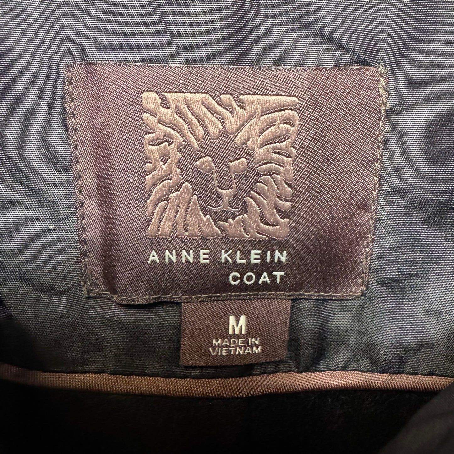 Belted Trench Coat By Anne Klein In Black, Size: M