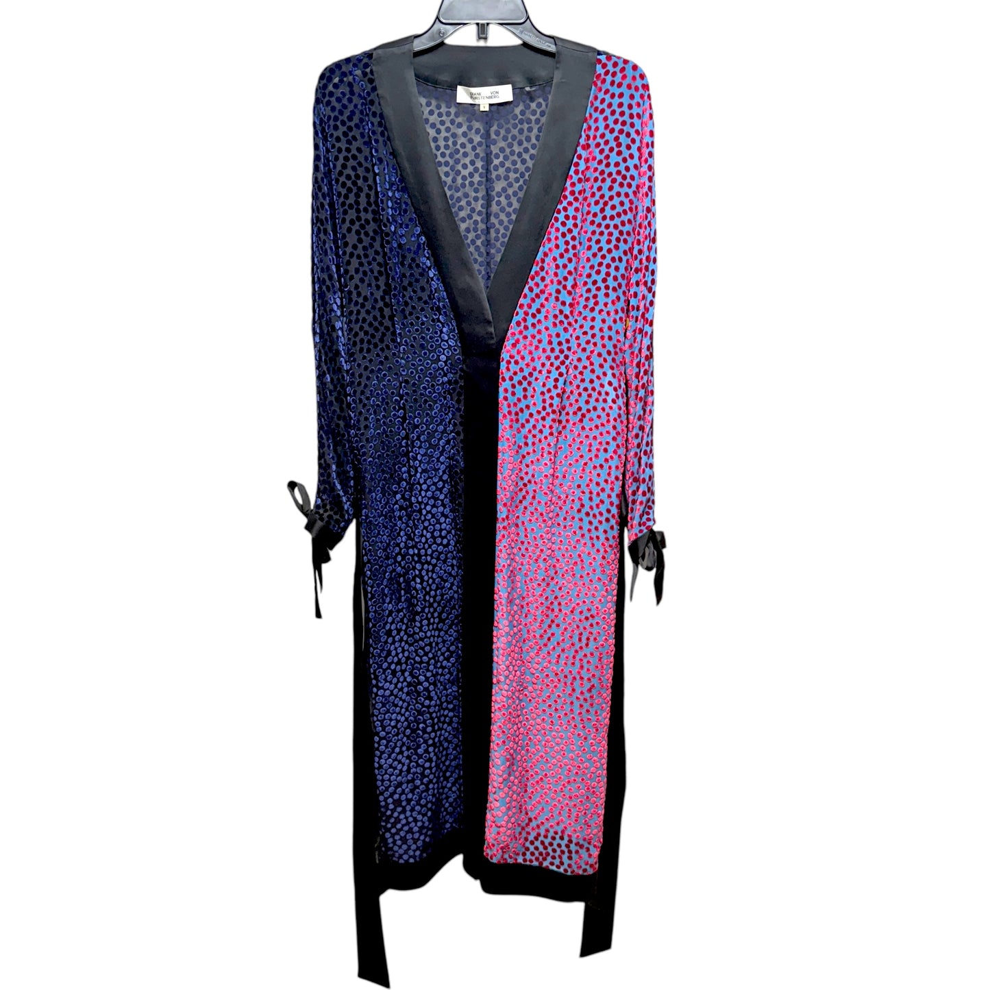 Velvet Burnout Kimono Midi Dress Designer By Diane Von Furstenberg  Size: S