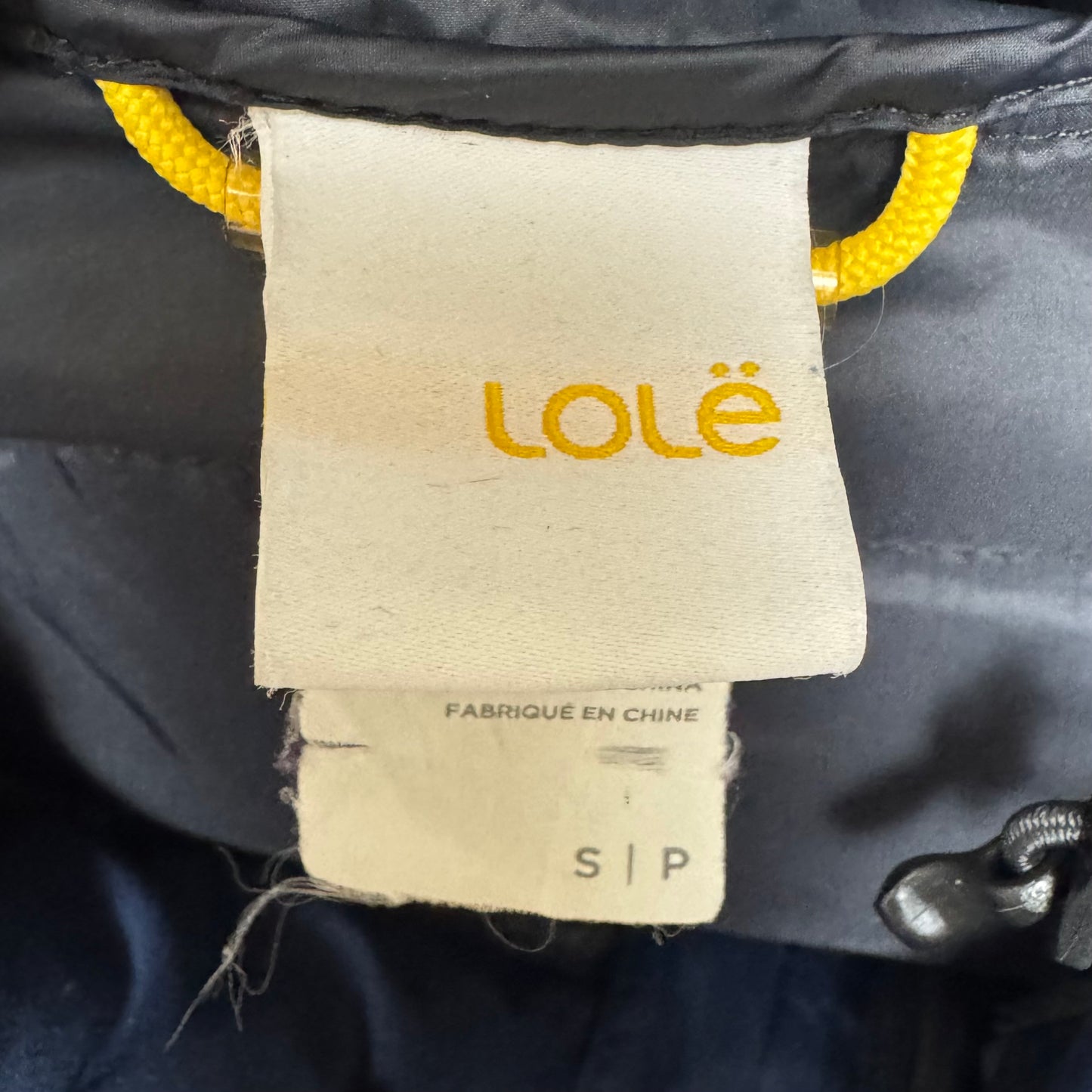 Jacket Puffer & Quilted By Lole In Navy, Size: S