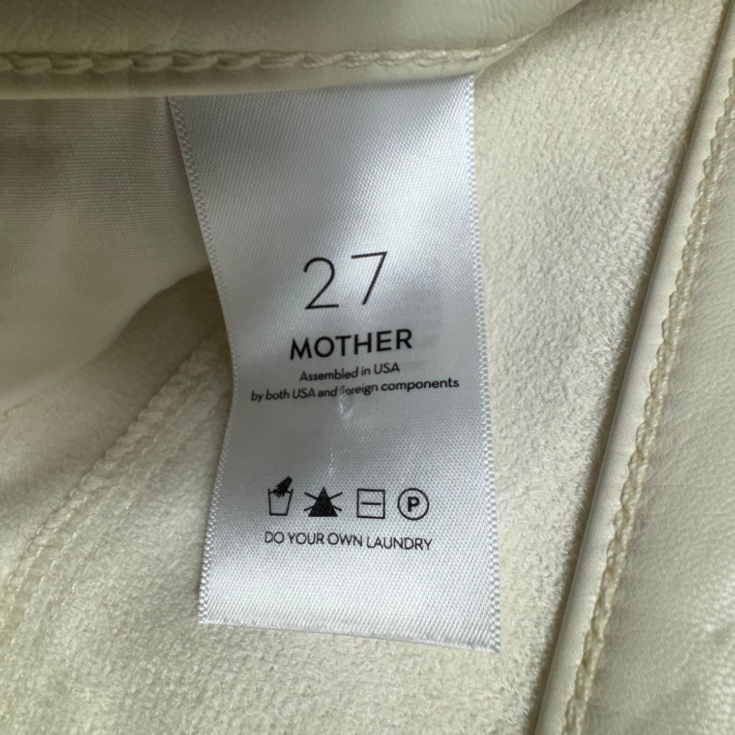 The Weekender Heel Pants Other By Mother In Cream, Size: 4/27