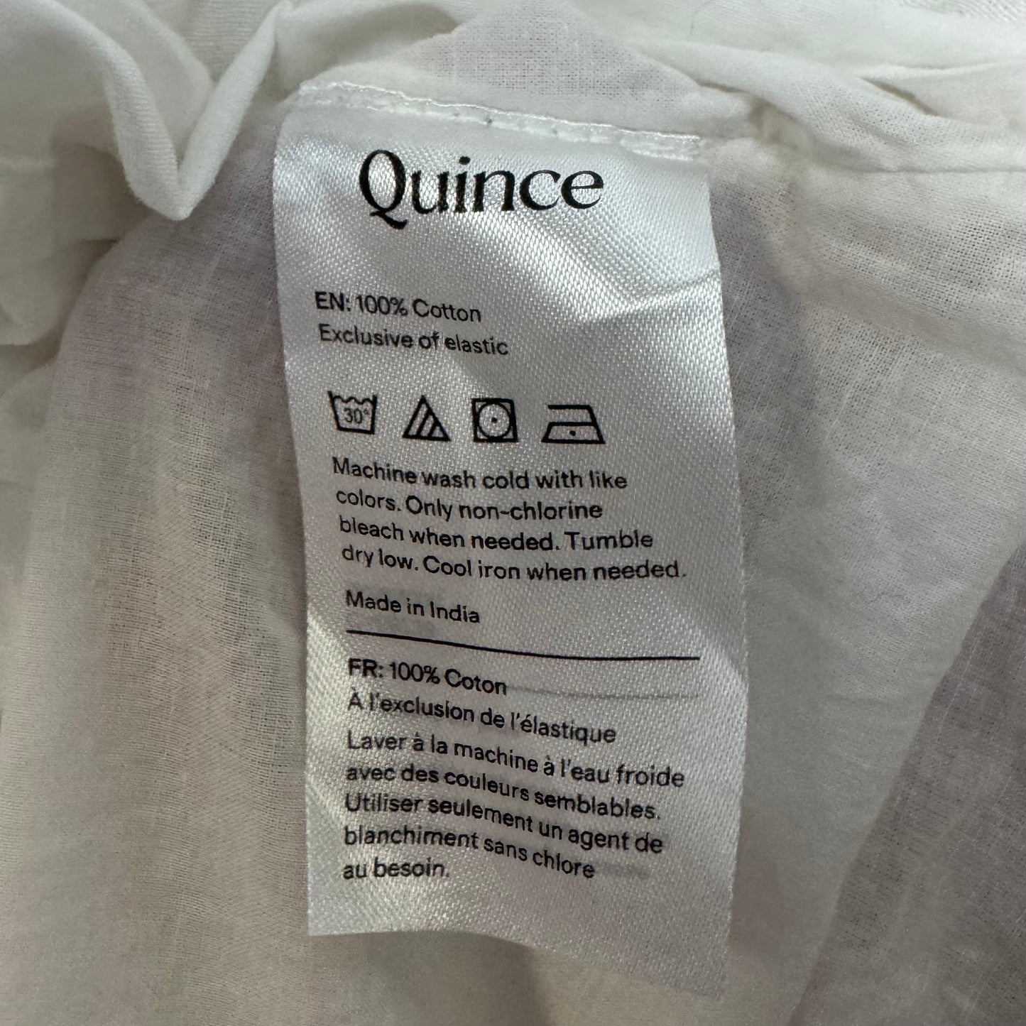 Cotton Skirt Maxi By Quince In White, Size: L