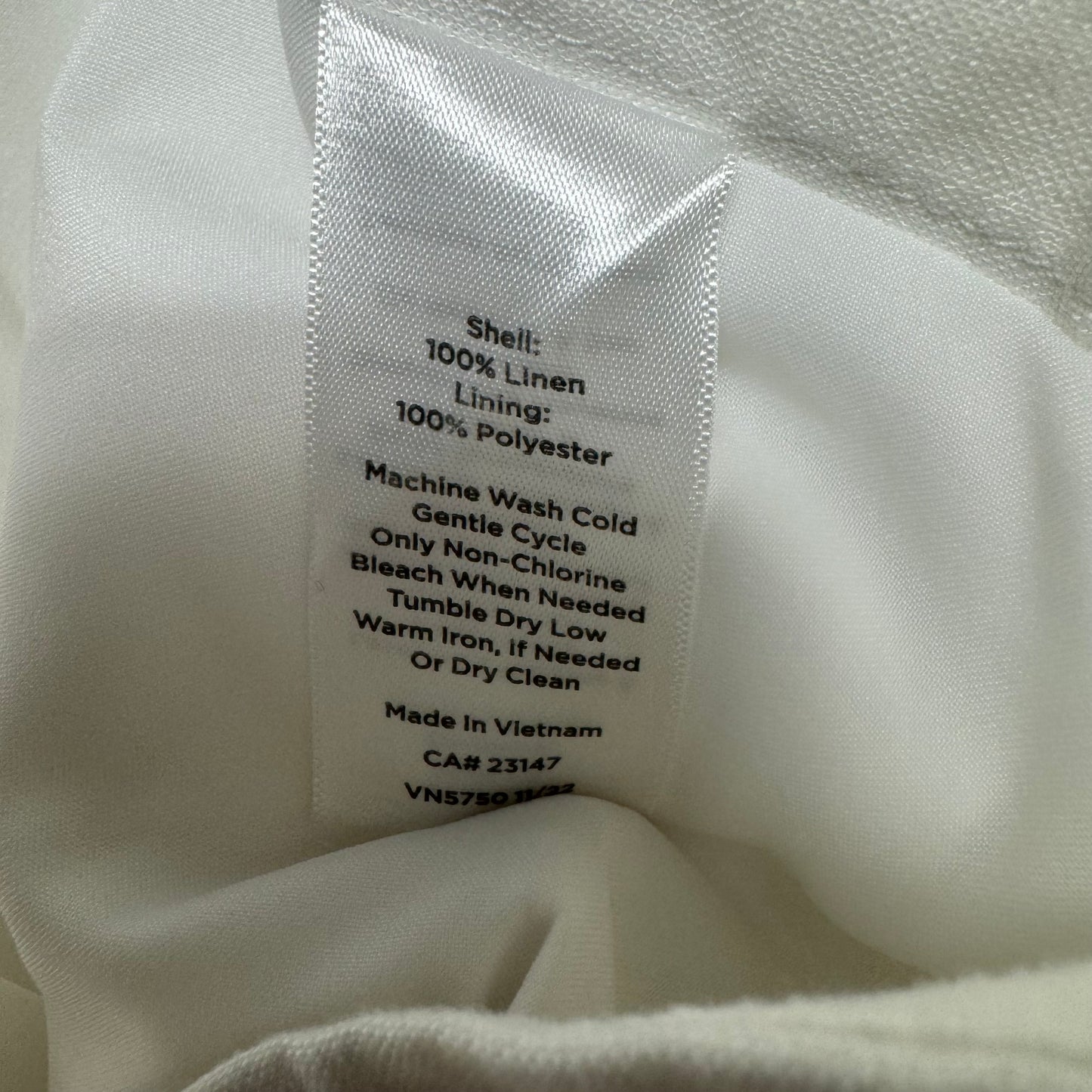 Pants Linen By Talbots In White, Size: 14