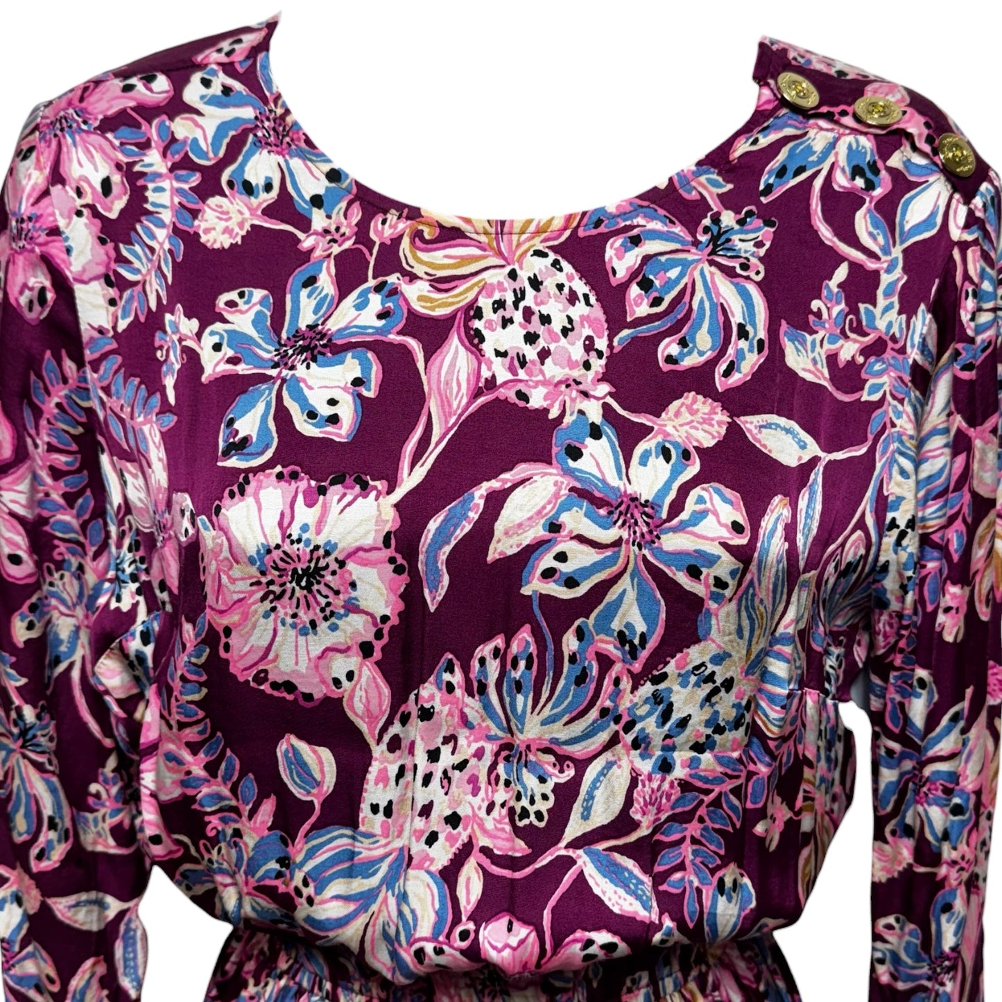 Dress Designer By Lilly Pulitzer In Floral Print, Size: 6