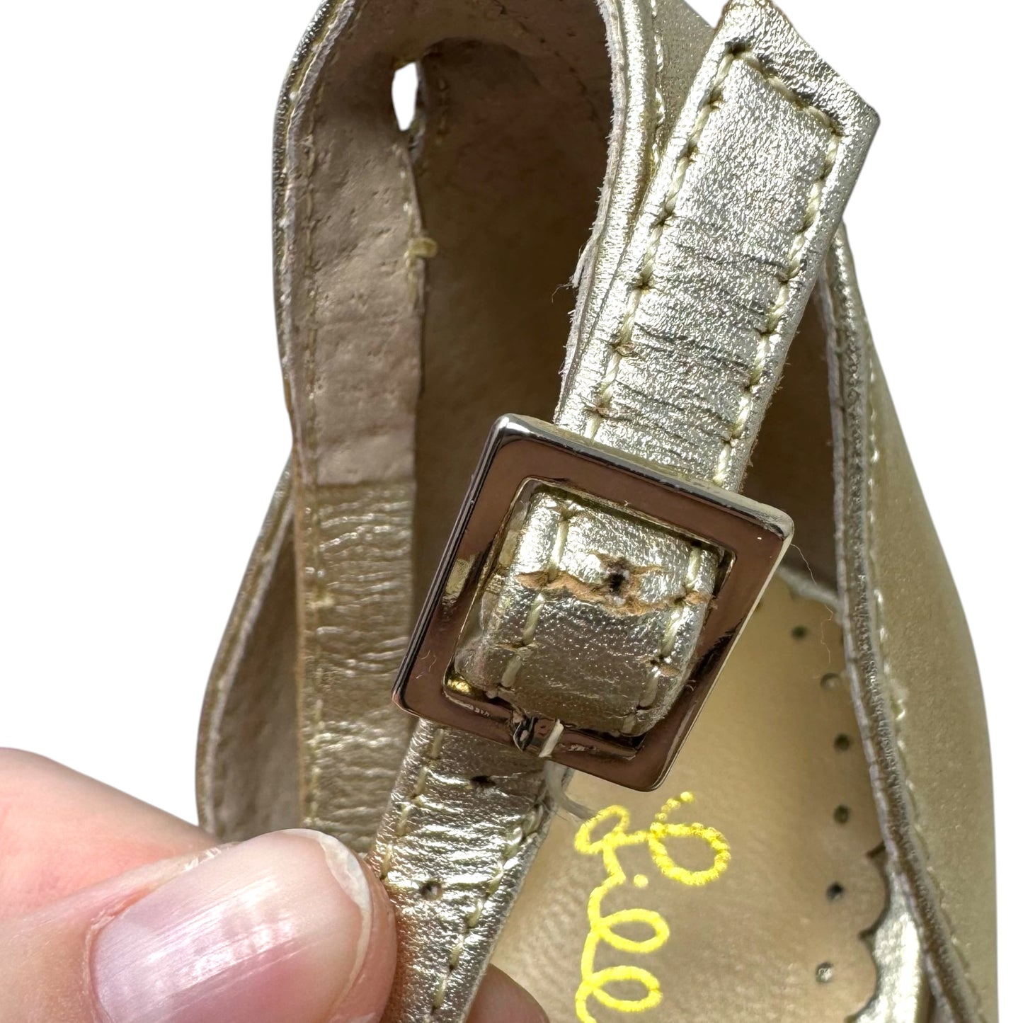 Studded Cork Wedge Sandals Designer By Lilly Pulitzer In Gold, Size: 7.5