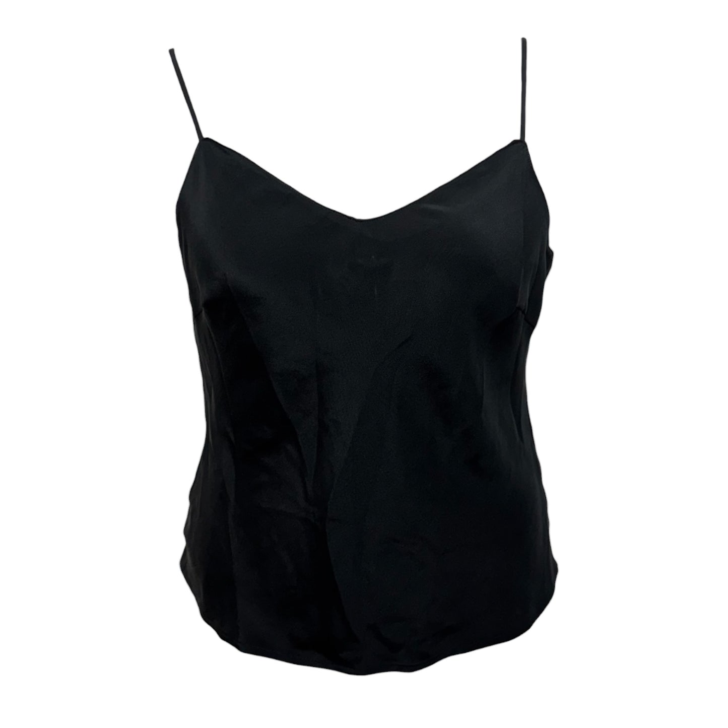 Silk Top Cami By Talbots In Black, Size: 10 Petite